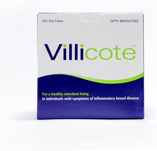 [BRSROHQQAEPGYFLO] Wellesley Therapeutics Villicote, Restores Gut Health, Digestive Comfort, Non-GMO, Gluten-Free, Dairy-Free, Prebiotics, 120g, 60 sachets