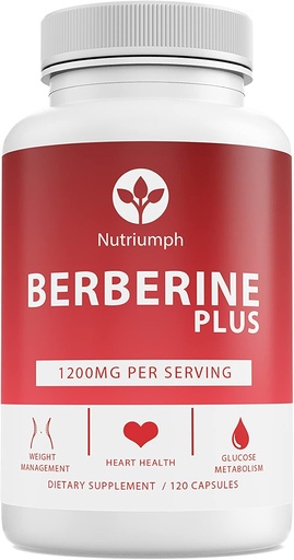 [BRSW22QNOJ7GCCI4] Berberine Plus 1200mg con la jalea real – Apoya la gestión del peso, la salud del corazón y el metabolismo del glucosa – 120 cápsulas veganos – No GMO, Hecho en EE.UU.