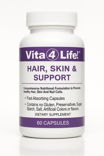 [BRSWI2QIOMPWCCA5] Vita4Life!® Biotin 2000mcg + MSM Hair Growth Vitamins for Women & Men | Hair, Skin & Nail Support Supplement with Vitamin A, E, Zinc | Fast Absorbing Capsules, 60 Count, 30-Day Supply