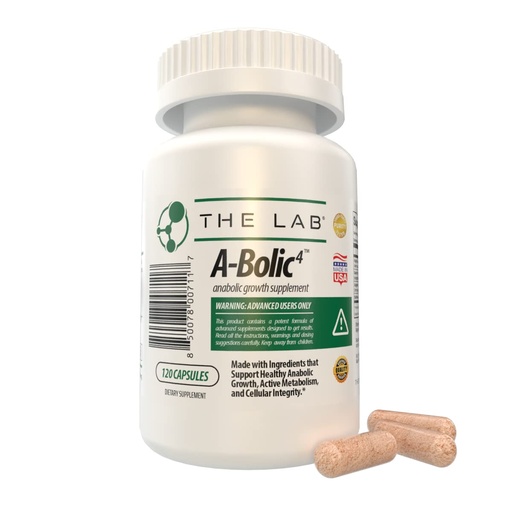 [BRSWGHYKOJ7AYE35] True Nutrition - A-Bolic4 Advanced Anabolic Boost Supplement | Support Healthy Anabolic Growth Naturally with Turkesterone, Apigenin, Quercefit™ Quercetin | 120 Capsules