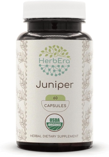 [BRSWGCAOOQFRMELG] Herbra Juniper 60 Capsules, 500 mg, fet amb Junip Organic USDA (Jundus) Dred Berry (60 Capelles)
