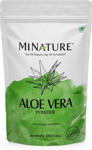 [BRSWYAT3OECAODLA] Mi Nature 100% אבקת Aloevera (Aloe Barbadenis) 100g (3.5 oz) אבקת Aloe Vera Leaf