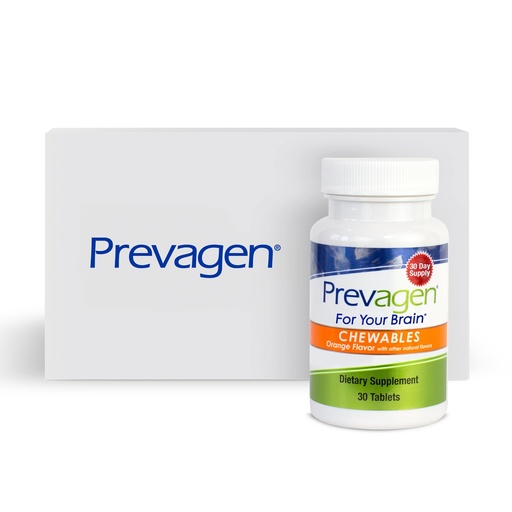 [BRSRMHD7DMGWOEY4] Prevagen Regular Strength Orange Chewables - 30 Tablets (1 Month Supply) | Formulated for Your Brain | 10mg of Apoaequorin Plus Vitamin D3