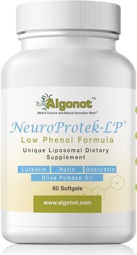 [BRSWIZL3BB5GGGTU] NeuroProtek Low Phenol - 60 Soft Gels Exclusive patented combination of Luteolin and other Flavinoids in Olive Pomace Oil with EVOO