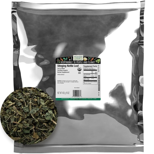 [BRSWKEA2DIIWYDDY] Frontier Co-op Organic Cut and Sifted Stinging Nettle Leaf 1lb 