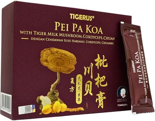 [BRSRMBQQCENGCCLL] Pei Pa Koa 7.5Ml X 24 Sachets with Tiger Milk Mushroom & CORDYCEPS