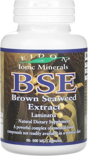 [BRSWIGT5OMDR2HLG] Eidon Ionic Minerals BSE (Brown Seaweed Extract), 500 mg, 90 kapselia