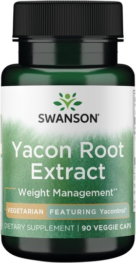 [BRSWIAD6CMJWGCY7] Swanson Yacontrol Yacon Root Extract 4:1 100 Milligrams 90 Veg Capsules
