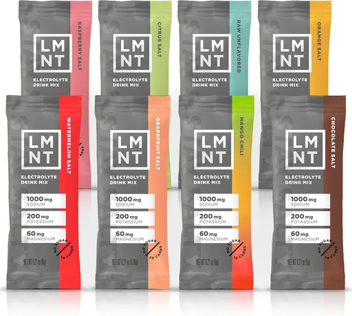 [BRSW2A3QCQFBAAA2] Drink LMNT Zero Sugar Electrolytes - Sample Pack | Drink Mix | 8-Count