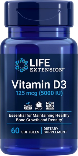 [BRSRAYYYBMCBOFDX] Life Extension DHEA 25mg Hormonsko ravnovesje in vitamin D3 5000 i.e. zdravje kosti - 100 kapsul in 60 kapsul