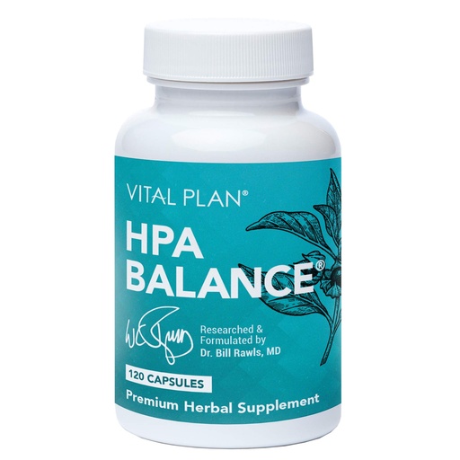 [BRSWYFAECABAOE3H] Vital Plan HPA Balance Adrenal Supplement by Dr. Bill Rawls - Adrenal, Mood & Hormone Support for Women & Men w/Sensoril® Ashwagandha, Relora & L-Theanine