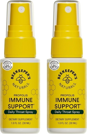[BRSWYYAYCMBRUHQ2] Beeager 's Naturals Propolis Throat Spray, Natural Immune Support & Sore Throat Relief - Antioxidánsok, Keto, Paleo, Gluten- Free, 1.0 oz (2. csomag)