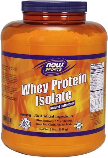 [BRSWICYECENWGAAZ] NOW Sports Whey Protein Isolate, 5-pound