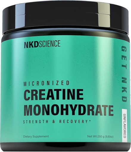 [BRSRAHYHPIHWMETV] Creatine Monohydrate Third Party Tested 50 Servings micronized creatine for Strength and Recovery - 5g per Serving - unflavored