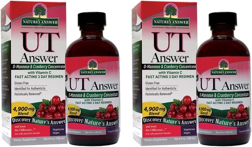 [BRSWKGI5DIGR2GT6] Nature's Response Urinary Tract Health / Fast Acting Three-Day Regimen / Cranberry Flavor Dietary Supplement / Alkol-Free, Gluten-Free, Animal & Vegan 4oz (2 Paket) Tested deyil