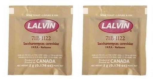 [BRSWGBAOBEBQICD2] Lalvin 71B-1122 Yeast (Multi, Тwo Рack)