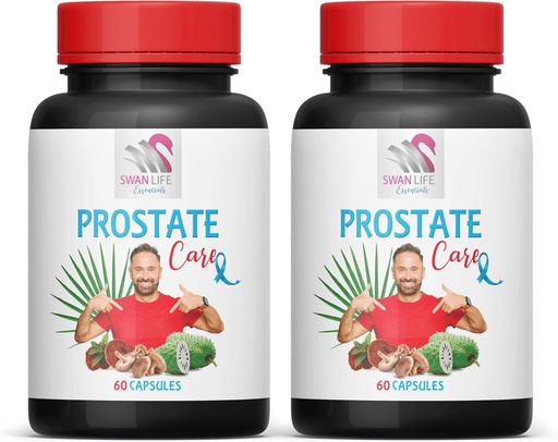 [BRSRMGQDBYFQK2DA] Saw Palmetto Supplement - Prostate Support PILS - Natural Ingredients, Saw Palmetto, Stinging Nettle Leaf, Maitake Mushroom, Reishi, Shiitake, Prostate Support Supplement for Men, 2 Bottles 120 Caps