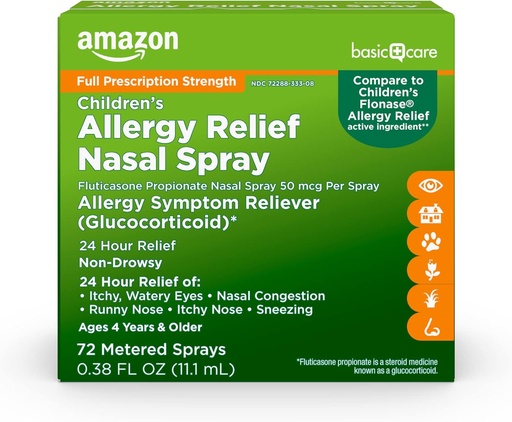 [BRSW2ZAQOEFGA2QV] Grundpflege Kinder Fluticasone Propionate Nasal Spray, Allergy Medicine, 0.38 fl oz (Pack von 1)