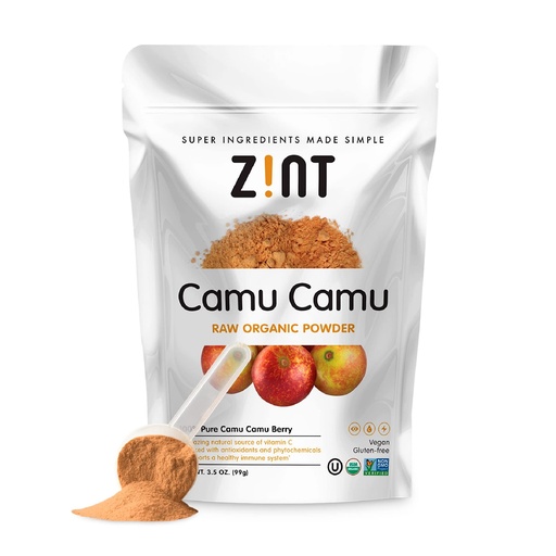 [BRSWEBL3BAMQ4FDP] Camu Camu Powder, Natural Vitamin C by Zint: Raw Organic Antioxidant Superfood - Immune Support Booster & Anti Aging - Non GMO, Super Vitamin C Berry (3.5 oz)