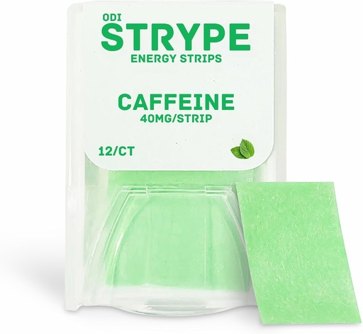 [BRSROGACBACWYCLU] Energy Strips CLAS124; Instant Caffeine in a Strip CLAS124; 80mg per Serving CLAS124; Portable Caffeine + Breath Mints CLAS124; Zero Calories & Zero Sugar CLAS124; Spearmint Flavor CLAS124; 12 Strips per Pack