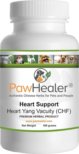 [BRSWIC32OQFAKDAV] Soutien cardiaque - Aspiration cardiaque-Yang (CHF) - Toux, Gagnage, Wheezing en raison de l'état cardiaque - 100 Grams-Herbal Powder-Remedy pour chiens et animaux de compagnie