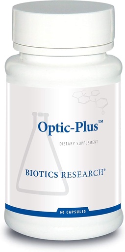 [BRSWIEAECYHWMCQ7] Biotics Research Optic Plus Eye Vitamiini & Mineral Support Supplement Lutein ja Zeaksantiini, terve verkkokalvon kudos ja Vision 60 kapselia