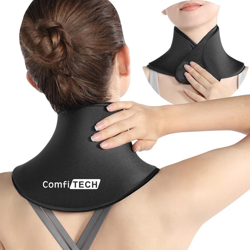 [BRSW2ZADBUDREGT2] ComfiTECH Neck Ice Pack Wrap Gel, Cooling Pad for Cervical and Shoulder, Medium, 1 Pack