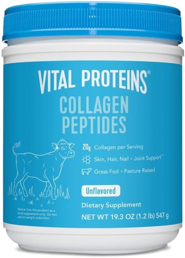 [BRSWGGTROYJRAFLK] Vital Proteins, Unflavored Collagen Peptides, 20 Ounce