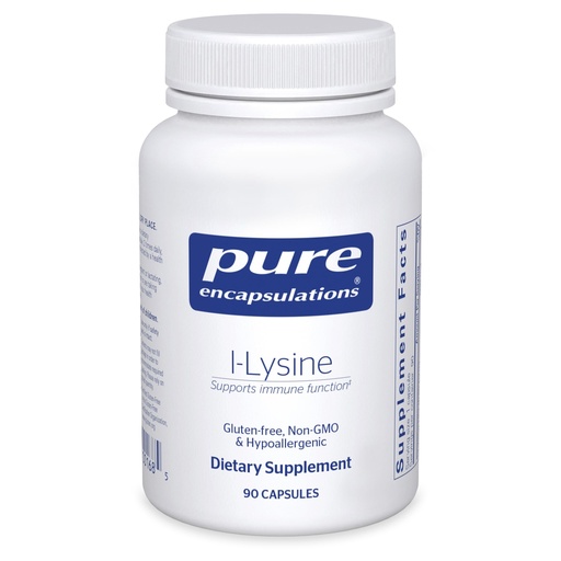 [BRSWIYQBPN6B4ADO] Pure Encapsulations L-Lysine - Essential Amino Acid Supplement for Immune Support & Gum, Lip Health* - with L-Lysine HCl - 90 Capsules