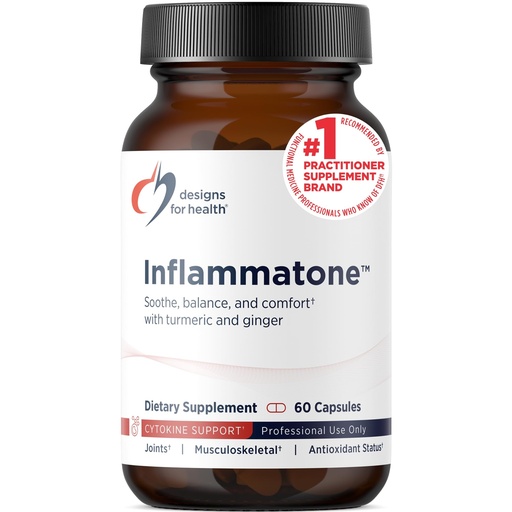[BRSWIYLQBV7GEEQ7] Designs for Health Inflammatone - Turmeric Supplements with Proteolytic Enzymes, Boswellia, Quercetin & Resveratrol (60 Capsules)