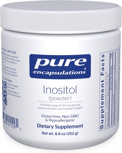 [BRSWIYABDF6BSC3A] Inositolo puro (Powder) - Supplemento all'energia di sostegno, Sistema nervoso e Funzione ovarica* - con Myo-Inositol - 8.8 Ounces