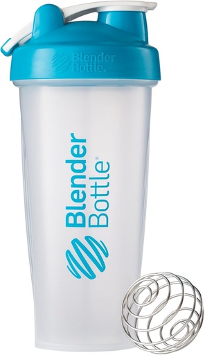 [BRSWIHY7BYFACEA5] BlenderBottle Classic Loop Top Shaker Bottle, 28-Ounce, Clear/Aqua
