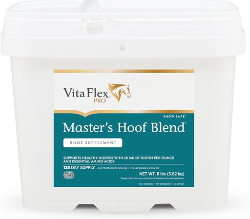 [BRSWIYQLPIMBG3AV] Farnam Vita Flex Master's Hoof Blend hoof health formula, 128 Day Supply, 8 lb