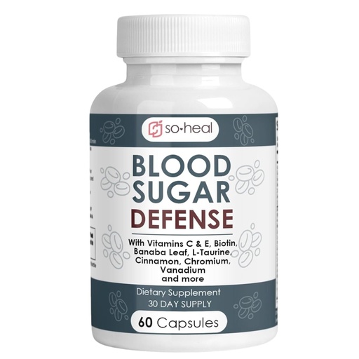 [BRSRA2Q3CAFRGG3G] Sugar Shield Defense Supplement - Cinnamon, Chromium, Vanadium, Triple Protection for Heart, Metabolism, Energy - 60 Capsules, Made in USA