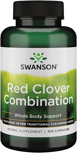 [BRSWIZQTOYBGI23U] Swanson Red Clover Combination 100 Capsules