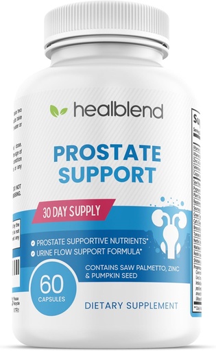 [BRSWYCQYCR5WGCIU] Prostata formel - Prostata support supplement til mænd - Saw Palmetto, Pygeum Africanum pulver, zink, græskar frø - med hyppig vandladning, Forbedrer søvn & Brege ubehag - 60 kapsler