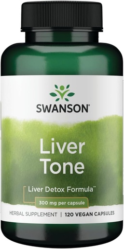[BRSWI2QQCYIA2FT4] Swanson Liver Tone Liver Detox Formula 300 מיליגרם 120 ואג קפסולות