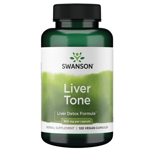 [BRSWI2QQCYIA2FT4] Swanson Liver Tone Liver Detox Formula 300 Milligrams 120 Veg Capsules