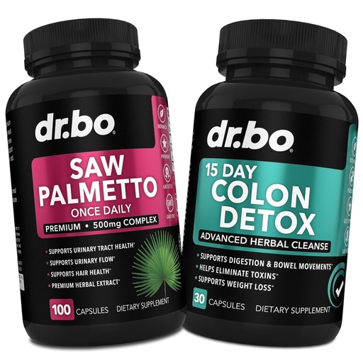 [BRSRAEI7A4NAGEQZ] Saw Palmetto naistele Juuste väljalangemine & Colon Cleanser - DHT Blocker naiste kasvu ja 15 päeva Colon Puhastada Soolestiku Detox Pills - Pure Saw Palmetto Juuste väljalangemine Supplement soole liikumise kapslid