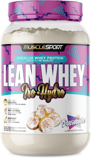 [BRSW2GAQOUJQMDTK] Musclesport Lean Whey RevolutionTM Proteine pulbere - Whey Proteine Izolate - Calorie scăzut, carbohidrat scăzut, grăsime scăzută, arome incredibile - 25g Proteine per Scoop (2lb, Dippsadoodles)