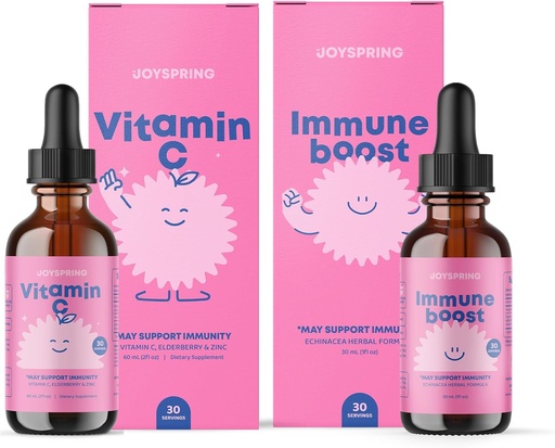 [BRSRAHACDJ7A4CTX] JoySpring Immune and Vitamin C Drops for Kids