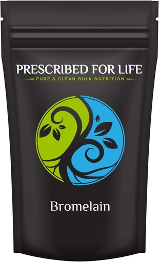 [BRSWYZT5BVYQAHTL] Prescribed For Life Bromelain Powder 2400 GDU, Natural Pineapple Enzyme Powder, Vegan Bromelain Supplement (56g)