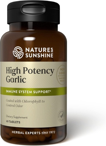 [BRSWIYQGC4BWCCDO] Nature's Sunshine High Potency Valkosipuli, 60 tablettia 