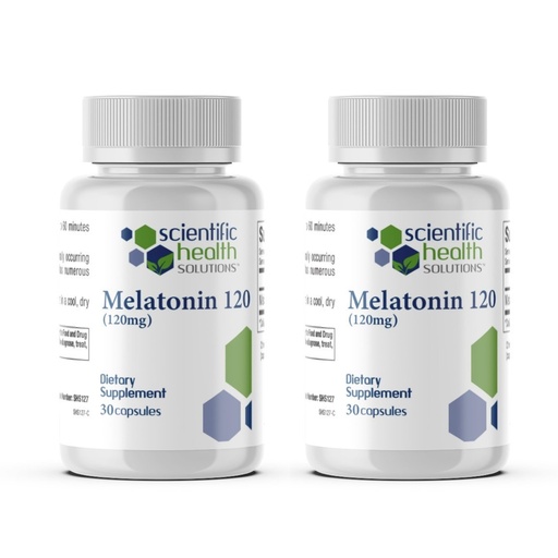 [BRSRAFTQBAPAIFD7] Melatonin 120mg | Single-Dose Melatonin in Easy-to-Swallow Capsules | Vegan, Non-GMO & Gluten-Free | US-Made Extra Strength (2-Pack)