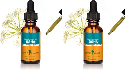 [BRSRO2Q5DENBQFY2] Herb Pharm OSHA Root Liquid Extract for Respiration Support - 1 Ounce (Pack of 2)