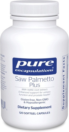 [BRSWIZQMBYEBWDY5] Pure Encapsulations Saw Palmetto Plus | with Nettle Root Extract to Support Urinary Function | 120 Softgel Capsules
