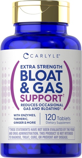 [BRSRO2QFOADR6DYV] Carlyle Bloat &amp; Gas Support for Men ' Women TEN 120 Tablets