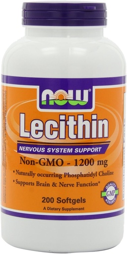 [BRSWIYYPOMNWGEQ5] NOW Lecithin, 200 Softgels (Pack of 2)