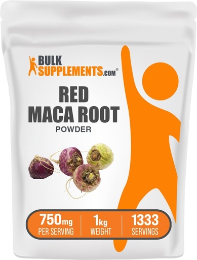 [BRSROZ3YDF7GCELV] Bulk Assupports.com Red Maca粉 - from Root, Maca Assupport, Herbal Assembly - Vegan & Gluten Free, 750 mg / service, 1kg (2.2 lbs) (一包) (一包)