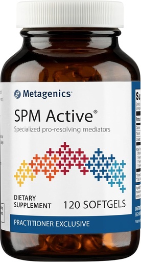 [BRSROHD5BUIA4DI3] Metagenics SPM Active - Specialized Pro Resolving Mediators for Joint Comfort, Tissue Health & Minor Discomfort Relief* - Non-GMO - Gluten Free - 120 Softgels